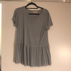 Light blue peplum top